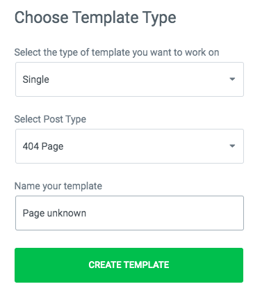 Create a 404 template with Elementor