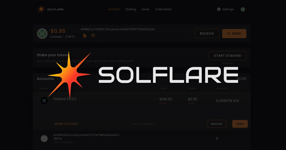 Solflare wallet for Solana - review and tutorial